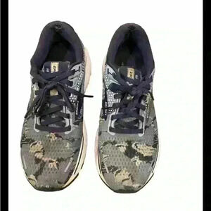 Brooks Womens Ghost 14 Running Shoe Blue Camo Size 9.5